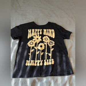 Dark gray graphic tee